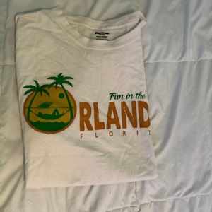 white Orlando tee